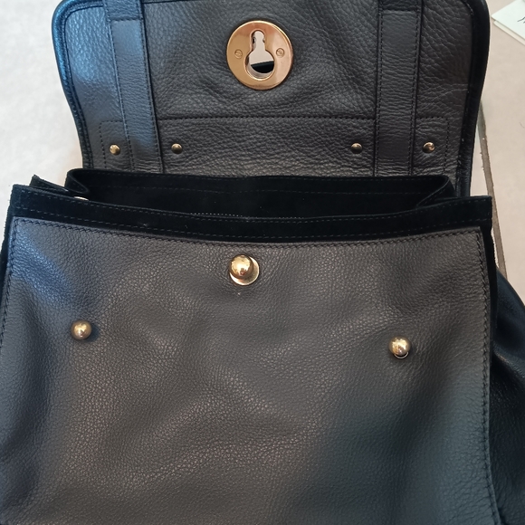 Yves Saint Laurent EUC ✨️ Black Leather Pony Hair Muse Two ways Bag - Picture 12 of 17